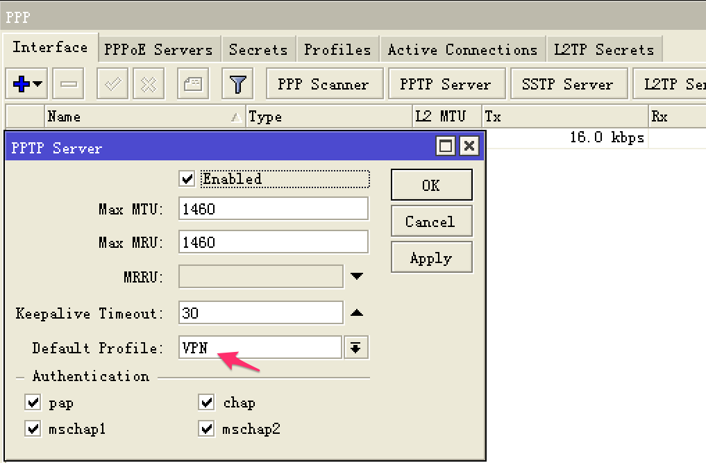 6.7、RouteOS配置PPTP Server+Radius远程认证· ITService